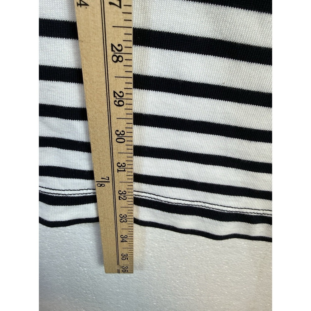 Kate Spade Nautical Striped Shift Dress Size M Blue White Beach Cottage Core - Picture 7 of 7